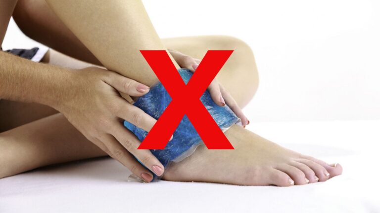 icing an injury